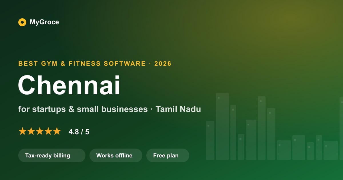 MyGroce Gym & Fitness Management Software for businesses in Chennai, Tamil Nadu — 2026