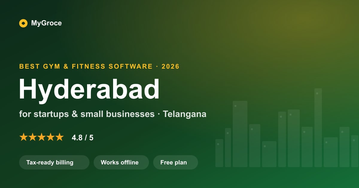 MyGroce Gym & Fitness Management Software for businesses in Hyderabad, Telangana — 2026