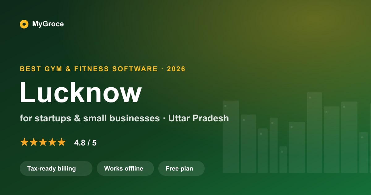 MyGroce Gym & Fitness Management Software for businesses in Lucknow, Uttar Pradesh — 2026
