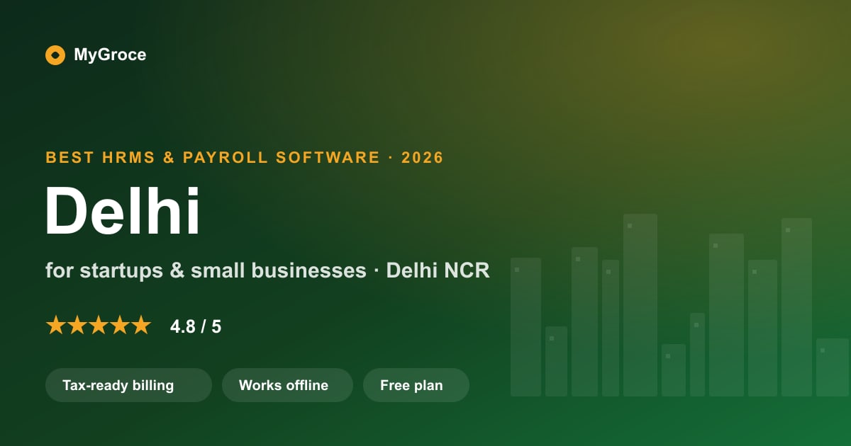MyGroce HRMS & Payroll Software for small businesses — 2026